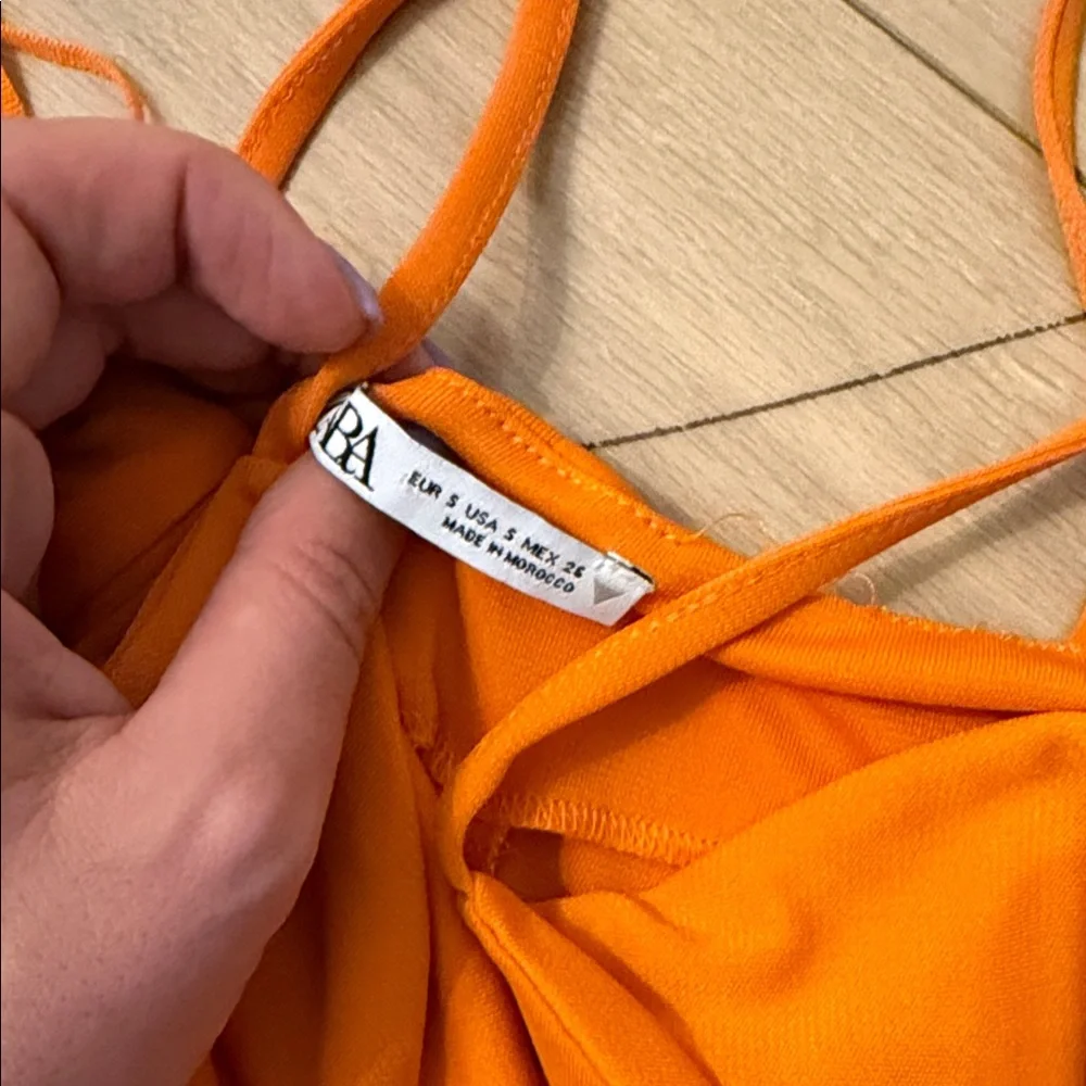 Orange Bodycon Dress - Picture 7 of 9